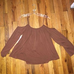 Off the Shoulder Long Sleeve Top